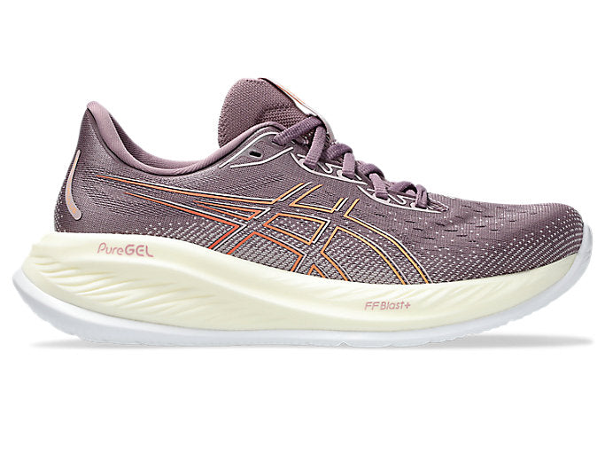 Asics women's Gel Cumulus 26 shoe dusty mauve/orange