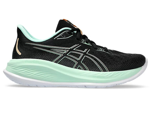 Asics women's Gel Cumulus 26 shoe black/mint tint