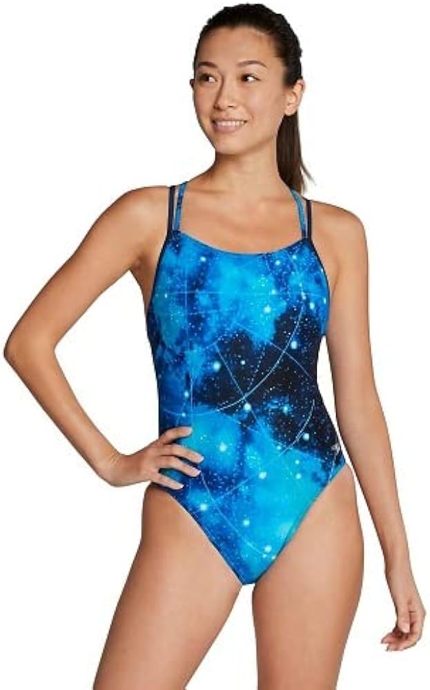 Speedo Women's  Rio Brights Printed One Back One Piece Swimsuit (Endurance Lite) SALE