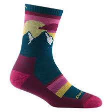 Darn Tough Women's Sunset Ledge Micro Crew Lightweight Hiking Sock