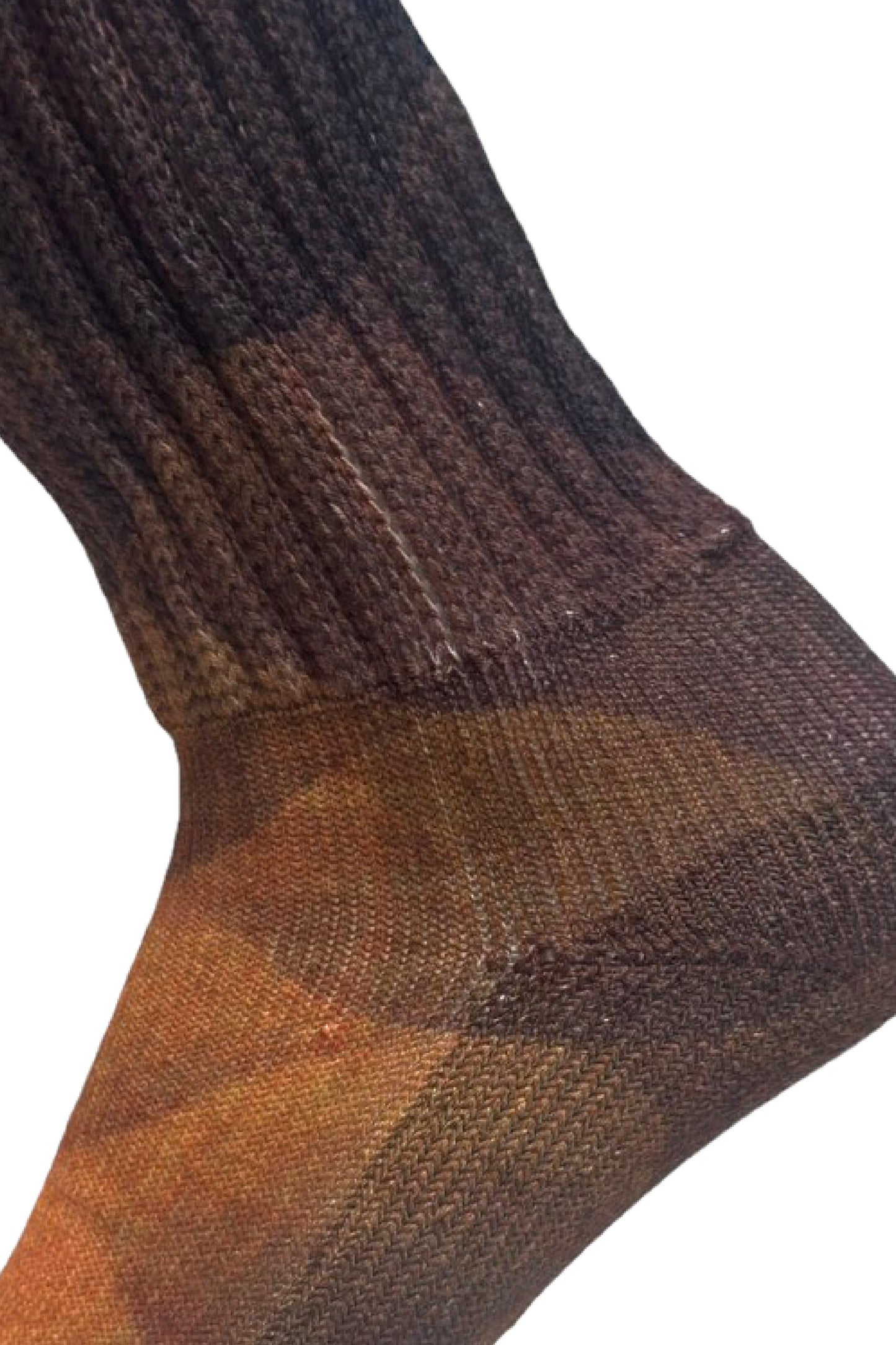 Cozy Diabetic Comfort Relax Fit Brown Ripples Socks