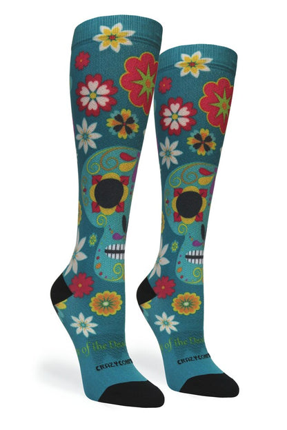 Calavera Teal - (Standard & Extra Wide)