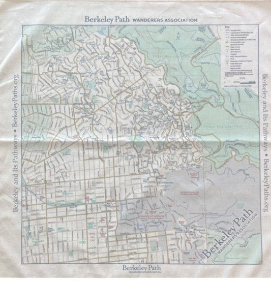 Berkeley Pathways Bandana Map