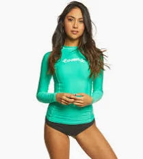 O'Neill Women's Basic UPF 50+ Long Sleeve Rash Guard